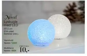 Harald Nyborg Lyskugle med LED, DKK 10 tilbud