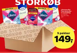 Kvickly Libresse eller Tena bind eller trusseindlæg tilbud