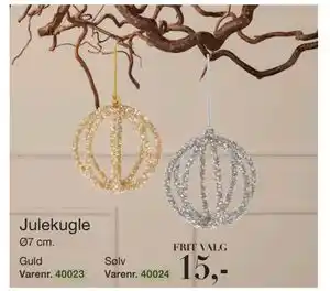 Harald Nyborg Julekugle, DKK 15 tilbud