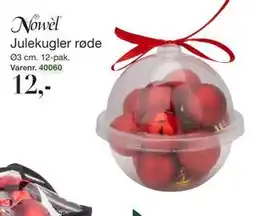Harald Nyborg Julekugler røde, DKK 12 tilbud