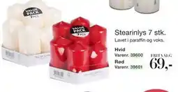 Harald Nyborg Stearinlys 7 stk., DKK 69 tilbud