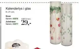 Harald Nyborg Kalenderlys i glas, DKK 29 tilbud