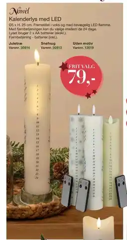 Harald Nyborg Kalenderlys med LED, DKK 79 tilbud