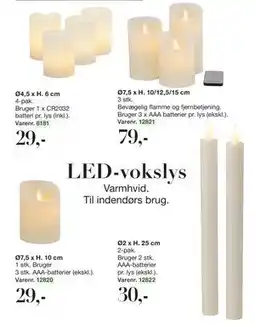 Harald Nyborg LED-vokslys tilbud