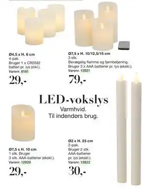 Harald Nyborg LED-vokslys tilbud