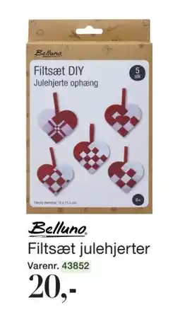 Harald Nyborg Filtsæt julehjerter, DKK 20 tilbud