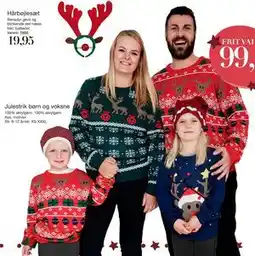 Harald Nyborg Julestrik børn og voksne, DKK 99 tilbud