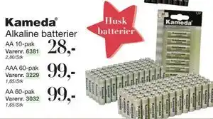 Alkaline batterier
