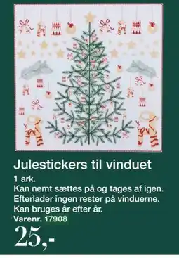 Harald Nyborg Julestickers til vinduet, DKK 25 tilbud