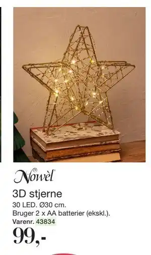 Harald Nyborg 3D stjerne, DKK 99 tilbud