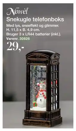 Harald Nyborg Snekugle telefonboks, DKK 29 tilbud