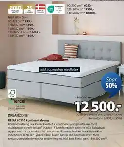 JYSK REIPA GC110 kontinentalseng, DKK 12500 tilbud