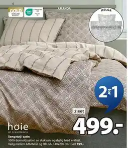 JYSK Sengetøj i satin, DKK 499 tilbud