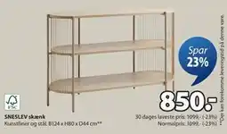 JYSK SNESLEV skænk, DKK 850 tilbud