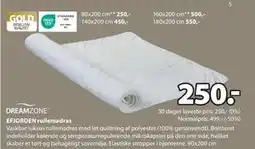 JYSK EFJORDEN rullemadras tilbud