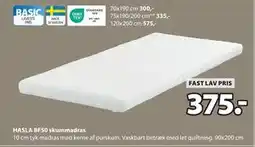 JYSK HASLA BF50 skummadras, DKK 375 tilbud