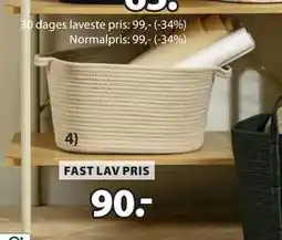 JYSK LABAN kurv, DKK 90 tilbud