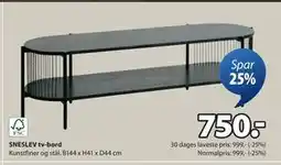 JYSK SNESLEV tv-bord, DKK 750 tilbud