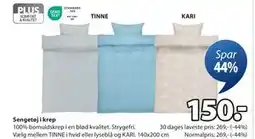 JYSK Sengetøj i krep, DKK 150 tilbud
