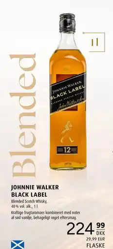 Scandinavian Park JOHNNIE WALKER BLACK LABEL, DKK 224.99 tilbud