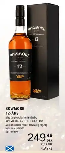 Scandinavian Park BOWMORE 12-ÅRS, DKK 249.49 tilbud