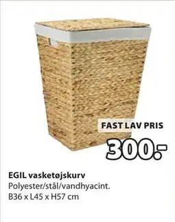 JYSK EGIL vasketøjskurv, DKK 300 tilbud