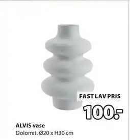 JYSK ALVIS vase, DKK 100 tilbud