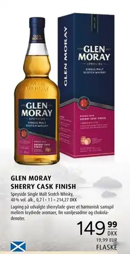 Scandinavian Park GLEN MORAY SHERRY CASK FINISH, DKK 149.99 tilbud