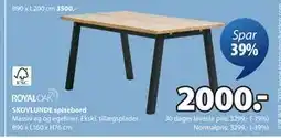 JYSK SKOVLUNDE spisebord tilbud