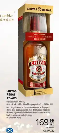 Scandinavian Park CHIVAS REGAL 12-ÅRS, DKK 169.99 tilbud