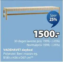 JYSK VADEHAVET daybed, DKK 1500 tilbud