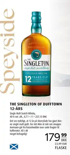 Scandinavian Park THE SINGLETON OF DUFFTOWN 12-ÅRS, DKK 179.99 tilbud