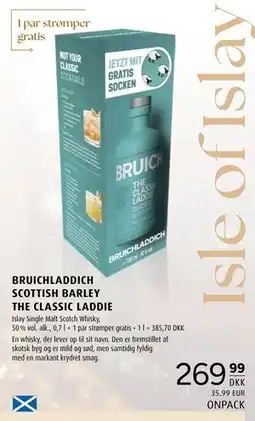 Scandinavian Park BRUICHLADDICH SCOTTISH BARLEY THE CLASSIC LADDIE, DKK 269.99 tilbud