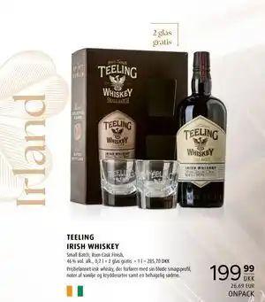 Scandinavian Park TEELING IRISH WHISKEY, DKK 199.99 tilbud