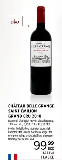 Scandinavian Park CHÂTEAU BELLE GRANGE SAINT-ÉMILION GRAND CRU 2018, DKK 99.99 tilbud