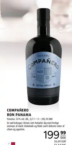 Scandinavian Park COMPAÑERO RON PANAMA, DKK 199.99 tilbud