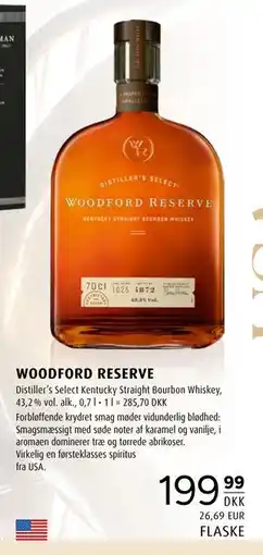 Scandinavian Park WOODFORD RESERVE, DKK 199.99 tilbud