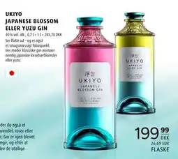 Scandinavian Park UKIYO JAPANESE BLOSSOM ELLER YUZU GIN, DKK 199.99 tilbud