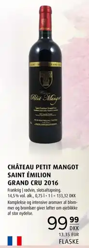Scandinavian Park CHÂTEAU PETIT MANGOT SAINT ÉMILION GRAND CRU 2016, DKK 99.99 tilbud