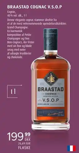 Scandinavian Park BRAASTAD COGNAC V.S.O.P, DKK 199.99 tilbud