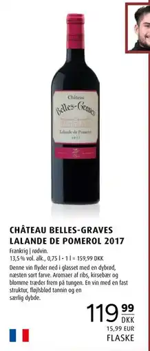 Scandinavian Park CHÂTEAU BELLES-GRAVES LALANDE DE POMEROL 2017, DKK 119.99 tilbud