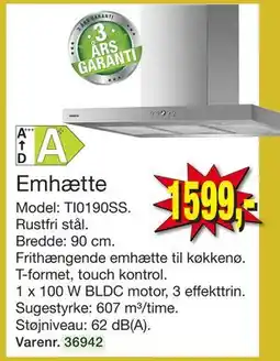 Harald Nyborg Emhætte, DKK 1599 tilbud