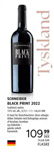 Scandinavian Park SCHNEIDER BLACK PRINT 2022, DKK 109.99 tilbud