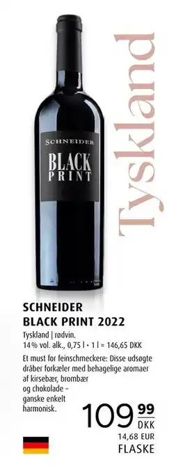 SCHNEIDER BLACK PRINT 2022, DKK 109.99