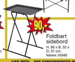 Harald Nyborg Foldbart sidebord, DKK 90 tilbud