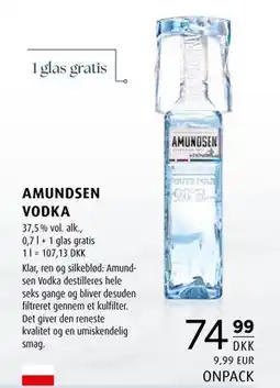 Scandinavian Park AMUNDSEN VODKA, DKK 74.99 tilbud