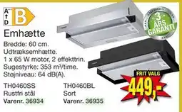 Harald Nyborg Emhætte, DKK 449 tilbud
