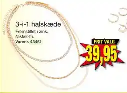 Harald Nyborg 3-i-1 halskæde, DKK 39.95 tilbud