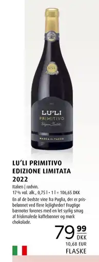 Scandinavian Park LU'LI PRIMITIVO EDIZIONE LIMITATA 2022, DKK 79.99 tilbud