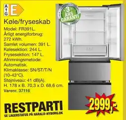 Harald Nyborg Køle/fryseskab, DKK 2999 tilbud